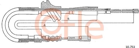 Cofle 10.753 - Трос, гальмівна система autozip.com.ua
