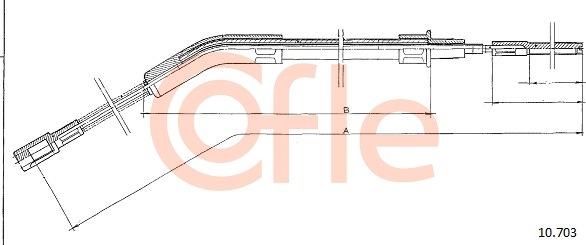 Cofle 10.703 - Трос, гальмівна система autozip.com.ua