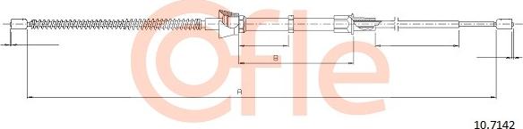 Cofle 92.10.7142 - Трос, гальмівна система autozip.com.ua