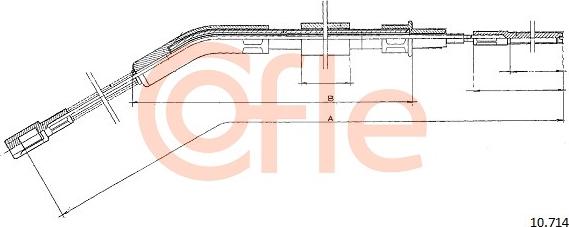 Cofle 92.10.714 - Трос, гальмівна система autozip.com.ua