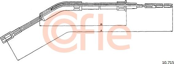 Cofle 10.715 - Трос, гальмівна система autozip.com.ua