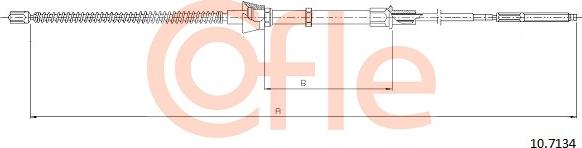 Cofle 10.7134 - Трос, гальмівна система autozip.com.ua