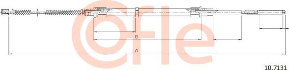 Cofle 92.10.7131 - Трос, гальмівна система autozip.com.ua