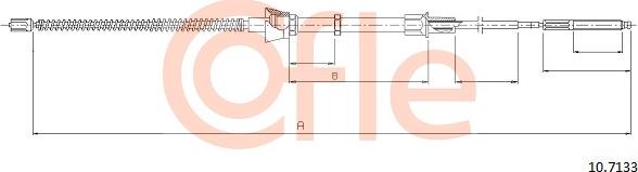 Cofle 10.7133 - Трос, гальмівна система autozip.com.ua