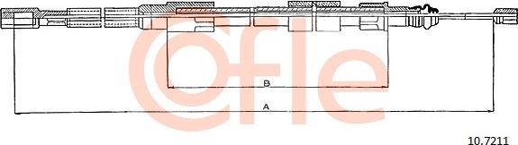 Cofle 10.7211 - Трос, гальмівна система autozip.com.ua