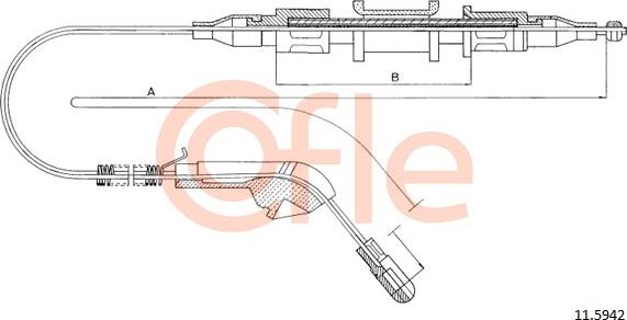 Cofle 11.5942 - Трос, гальмівна система autozip.com.ua