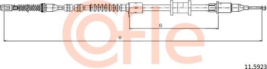 Cofle 92.11.5923 - Трос, гальмівна система autozip.com.ua