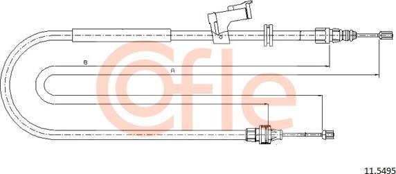 Cofle 11.5495 - Трос, гальмівна система autozip.com.ua