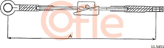 Cofle 11.5451 - Трос, гальмівна система autozip.com.ua