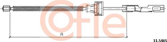 Cofle 11.5465 - Трос, гальмівна система autozip.com.ua