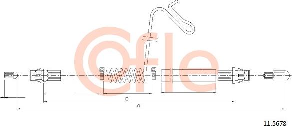 Cofle 11.5678 - Трос, гальмівна система autozip.com.ua