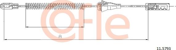 Cofle 11.5793 - Трос, гальмівна система autozip.com.ua