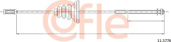 Cofle 11.5776 - Трос, гальмівна система autozip.com.ua