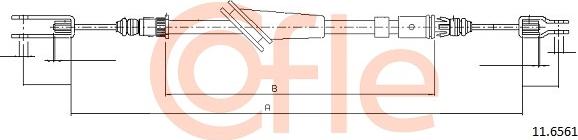 Cofle 11.6561 - Трос, гальмівна система autozip.com.ua