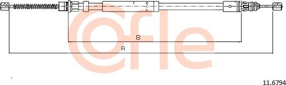 Cofle 11.6794 - Трос, гальмівна система autozip.com.ua