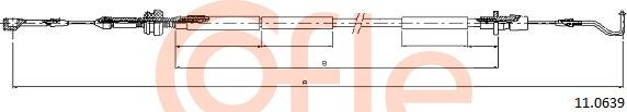 Cofle 11.0639 - Тросик газу autozip.com.ua