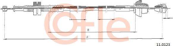 Cofle 11.0123 - Тросик газу autozip.com.ua