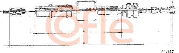 Cofle 11.147 - Тросик газу autozip.com.ua