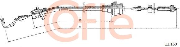 Cofle 11.169 - Тросик газу autozip.com.ua