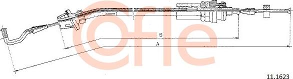 Cofle 11.1623 - Тросик газу autozip.com.ua