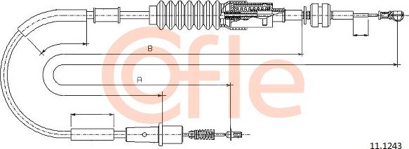 Cofle 11.1243 - Тросик газу autozip.com.ua