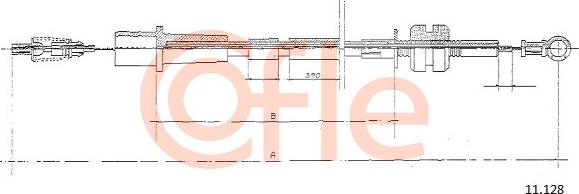 Cofle 11.128 - Тросик газу autozip.com.ua