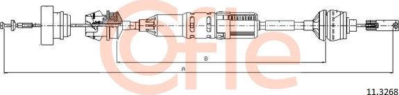 Cofle 11.3268 - Трос, управління зчепленням autozip.com.ua