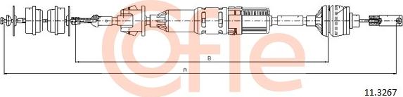 Cofle 92.11.3267 - Трос, управління зчепленням autozip.com.ua