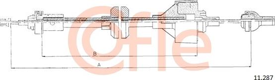 Cofle 11.287 - Трос, управління зчепленням autozip.com.ua