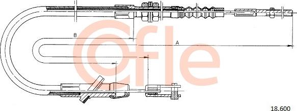 Cofle 18.600 - Трос, управління зчепленням autozip.com.ua