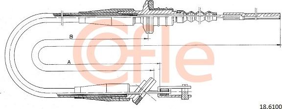 Cofle 92.18.6100 - Трос, управління зчепленням autozip.com.ua