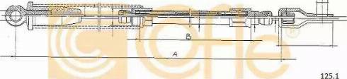 Cofle 125.1 - Тросик стартера autozip.com.ua