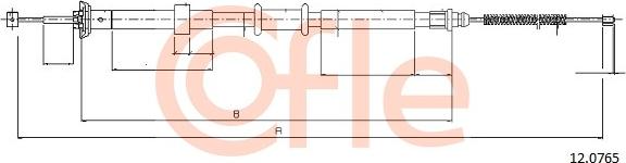 Cofle 12.0765 - Трос, гальмівна система autozip.com.ua