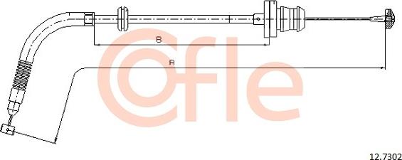 Cofle 12.7302 - Тросик газу autozip.com.ua