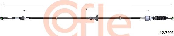 Cofle 92.12.7292 - Трос, ступінчаста коробка передач autozip.com.ua