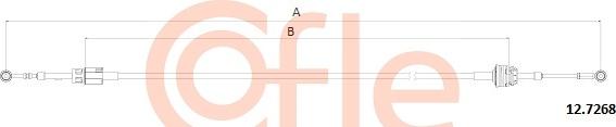 Cofle 12.7268 - Трос, ступінчаста коробка передач autozip.com.ua