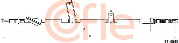 Cofle 17.4045 - Трос, гальмівна система autozip.com.ua