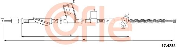Cofle 17.4235 - Трос, гальмівна система autozip.com.ua