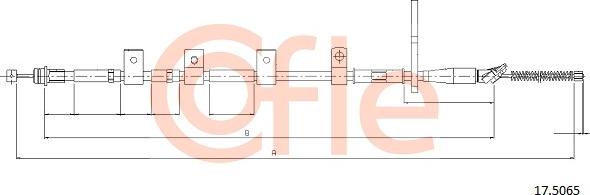 Cofle 17.5065 - Трос, гальмівна система autozip.com.ua