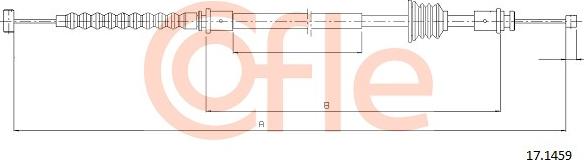 Cofle 17.1459 - Трос, гальмівна система autozip.com.ua