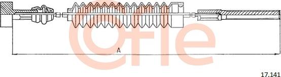 Cofle 17.141 - Трос, гальмівна система autozip.com.ua