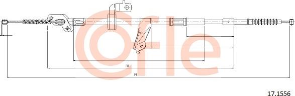 Cofle 17.1556 - Трос, гальмівна система autozip.com.ua