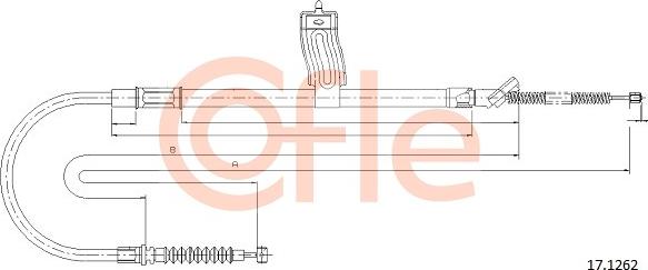 Cofle 17.1262 - Трос, гальмівна система autozip.com.ua