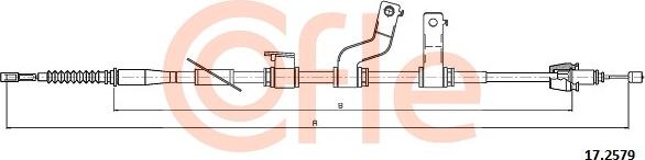 Cofle 92172579 - Трос, гальмівна система autozip.com.ua