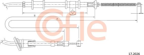 Cofle 17.2026 - Трос, гальмівна система autozip.com.ua