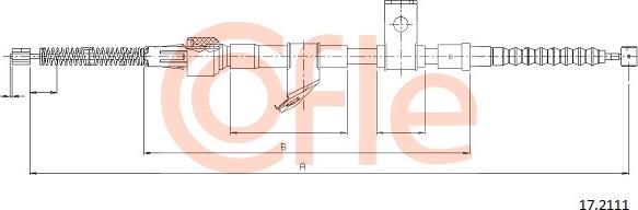 Cofle 17.2111 - Трос, гальмівна система autozip.com.ua