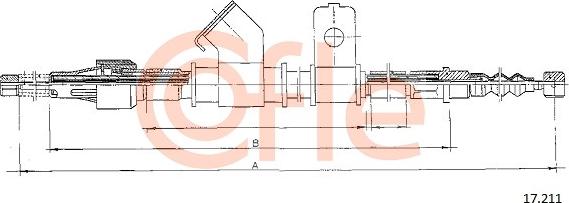 Cofle 17.211 - Трос, гальмівна система autozip.com.ua