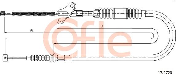 Cofle 17.2720 - Трос, гальмівна система autozip.com.ua