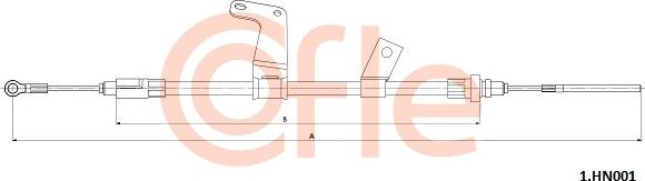 Cofle 1.HN001 - Трос, гальмівна система autozip.com.ua