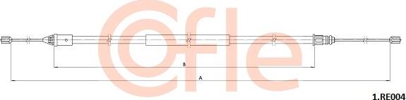 Cofle 92.1.RE004 - Трос, гальмівна система autozip.com.ua
